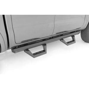 imageRough Country SRX2 Adjustable Aluminum Steps for Ford Ranger 20192025  Modular Running Boards with SlideAdjust Steps