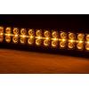 imageRough Country 20quot Dual Row LED Light Bar with Amber DRL  Black Series 200W 18000 Lumens Combo Spot Flood Beam for OffRoad