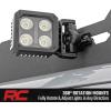 imageRough Country 2quot Square Swivel Mount LED Light Pods with Amber DRL  Flood Beam 360 Adjustable OffRoad Cube Lights 40W 3600 Lumens Cree LEDs IP67 Waterproof