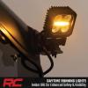imageRough Country 2quot Square Swivel Mount LED Light Pods with Amber DRL  Flood Beam 360 Adjustable OffRoad Cube Lights 40W 3600 Lumens Cree LEDs IP67 Waterproof