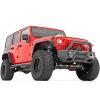 imageRough Country 8quot Front Flat Fender Flares for Jeep Wrangler JK 20072018  Tubular Steel Black Set of 2