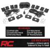 imageRough Country Deluxe LED Rock Light Pods wMounting Kit  4 Pods  70980  White