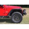 imageRough Country High Clearance LED Flat Fender Flare Kit for Jeep Wrangler JK 20072018  Set of 4 with Dual LED Lights