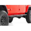 imageRough Country Oval Nerf Steps for Jeep Gladiator JT 20202025  OEM Style Rails with Builtin Side Steps