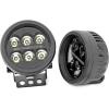 imageRough Country RC Dual 35quot Round LED Lights with Amber DRL  36W 3240 Lumen CREE LED Focused Spot Beam OffRoad Lights for Jeeps Trucks UTV ATV
