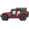 imageRough Country Roof Rack with LED Lights for Jeep Wrangler JK 20072018  HeavyDuty Cargo Rack 50quot LED Light Bar ampamp Dual 2quot Flush Mount LEDs Freedom Top CompatibleRoof Rack Only