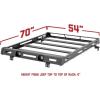 imageRough Country Roof Rack with LED Lights for Jeep Wrangler JK 20072018  HeavyDuty Cargo Rack 50quot LED Light Bar ampamp Dual 2quot Flush Mount LEDs Freedom Top CompatibleRoof Rack Only
