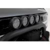 imageRough Country Safari Bull Bar with Dual 65quot LED Lights Bar for Ford Bronco 20212025  2quot Tubular Bar with 2 6inch Round LED Pods wAmber DRLDual 65 Round LED  Amber DRL