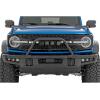 imageRough Country Safari Bull Bar with Dual 65quot LED Lights Bar for Ford Bronco 20212025  2quot Tubular Bar with 2 6inch Round LED Pods wAmber DRLQuad 3 Wide Angle LED