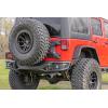 imageRough Country Tubular Rear Bumper with LED Lights for Jeep Wrangler JK ampamp Unlimited 20072018  Includes Dual 2quot Flush Mount LED Cubes DRings