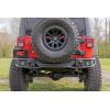imageRough Country Tubular Rear Bumper with LED Lights for Jeep Wrangler JK ampamp Unlimited 20072018  Includes Dual 2quot Flush Mount LED Cubes DRings