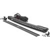 imageRough Country 30quot Curved LED Light Bar  Black Series with Cool White DRL 150W Spot Beam