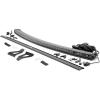 imageRough Country 50Inch Curved LED Light Bar Kit for Jeep Cherokee XJ 19842001  240W 19200 Lumens Spot Beam Windshield Mounting Brackets