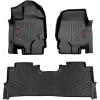 imageRough Country All Weather Floor Mats Set for Ford F150 20152025 F150 Lightning 20222024 Raptor 20172025 Bucket Seats  Waterproof Flexible Front ampamp Back Set