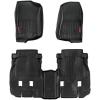 imageRough Country All Weather Floor Mats Set for Jeep Wrangler JL Unlimited 20182024 4Door  Flexible Waterproof Floor Mats Front ampamp Rear Set