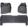 imageRough Country All Weather Floor Mats for Ford F250F350 SuperDuty Crew Cab 20112016 wDepressed Pedal  NonSlip Waterproof Flexible Floor Mat Front ampamp Rear Set