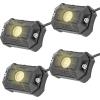 imageRough Country Deluxe LED Rock Light Pods wMounting Kit  4 Pods  70980  White