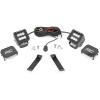 imageRough Country Dual 2quot LED Ditch Light Kit for Jeep Cherokee KL 20142021  2 2in Black Series LED Cube Lights Flood Beam
