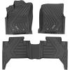 imageRough Country FlexFit Floor Mats for Toyota Tacoma 20162023 Double Cab  Front ampamp Rear Set Custom AllWeather NonSlip TPE Liners wSpill Saver LipFront  Rear