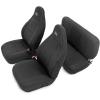 imageRough Country Neoprene Seat Covers for Jeep Wrangler TJ 19972002  Waterproof ampamp UV Resistant Foam Padded Front ampamp Rear Seat Cover Set