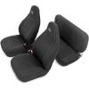 imageRough Country Neoprene Seat Covers for Jeep Wrangler TJ 20032006 ampamp Unlimited 20042006  Waterproof ampamp UV Resistant Foam Padded Front ampamp Rear Seat Cover Set