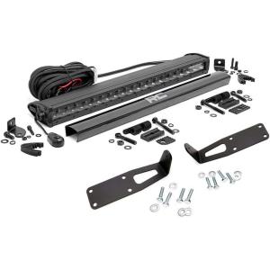 imageRough Country 20quot Single Row LED Light Bar Bumper Kit for Ram 25003500 20032018