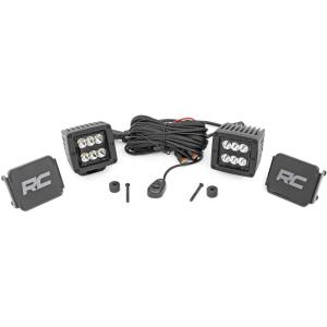 imageRough Country 2quot Black Series LED Hood Cowl Kit for 1823 Jeep JLJT  70062