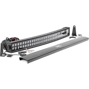 imageRough Country 30quot Curved Dual Row LED Light Bar  180W 14400 Lumens Combo SpotFlood Beam OffRoad Lighting for Jeeps Truck ampamp UTV