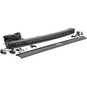 imageRough Country 30quot Curved LED Light Bar  150W 12000 Lumens Spot Focus Beam OffRoad Lighting for Jeeps Truck ampamp UTV