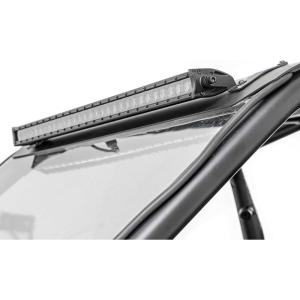 imageRough Country 30quot LED Light Bar Upper Windshield Kit for Polaris RZR Turbo R  12000 Lumen OffRoad LED Lighting Spot Beam Waterproof BoltOn UTV LED Bar