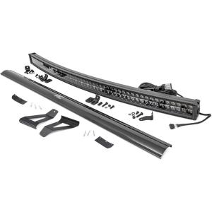 imageRough Country 50quot Black DRL LED Windshield Kit for 19842001 Jeep XJ  70074