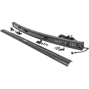 imageRough Country 54quot Black Series Curved Dual Row DRL CREE LED Light Bar  72954BD