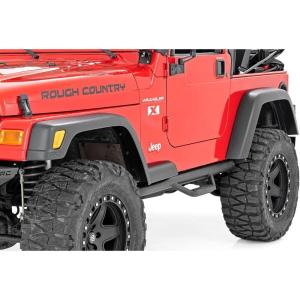 imageRough Country 55quot Wide Fender Flares for Jeep Wrangler TJ 19972006 Wrangler Unlimited 20042006  Set of 4