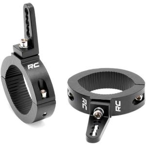 imageRough Country Adjustable LED Light Clamps for 253quot Roll Bars  70172 Black