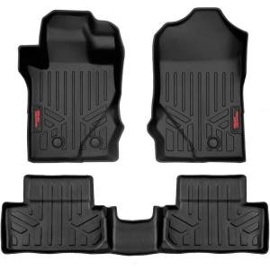 imageRough Country All Weather Floor Mats for Ford Bronco 2Door 20212025  NonSlip Waterproof Flexible Floor Mat Front ampamp Rear Set