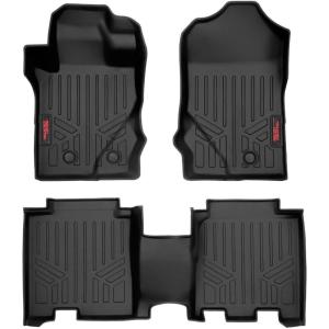 imageRough Country All Weather Floor Mats for Ford Bronco 4Door 20212025  NonSlip Waterproof Flexible Floor Mat Front ampamp Rear Set