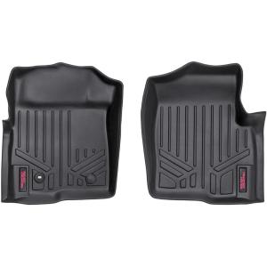 imageRough Country All Weather Front Floor Mats Set for Ford F150 20042008  NonSlip Waterproof Flexible Front Floor Mats