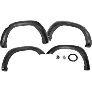 imageRough Country Defender Fender Flares for Ram 1500 20192024  2quot Extra Tire Coverage Durable ABS Plastic UVResistant ABS Flat Black Set of 4
