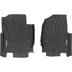 imageRough Country FlexFit Floor Mats for Ford F250350 Super Duty 20172025 Crew Cab  Front ampamp Rear Set Custom AllWeather NonSlip TPE Liners wSpill Saver LipFront Only