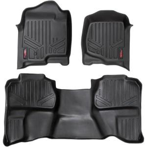 imageRough Country Floor Mats for 0713 ChevyGMC 15002500  Extended Cab  M20712Black