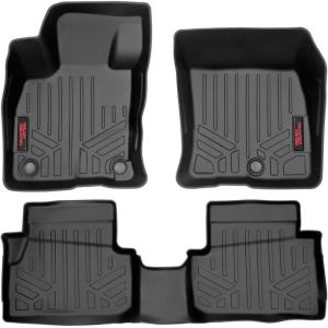 imageRough Country Floor Mats for Ford Maverick 20222025  NonSlip Waterproof Flexible Floor Mat Front ampamp Rear Set