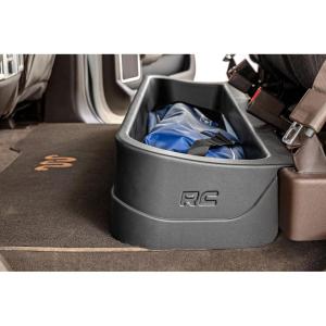 imageRough Country Ford CustomFit Under Seat Storage for 1523 Ford F150  RC09281A Rear Black