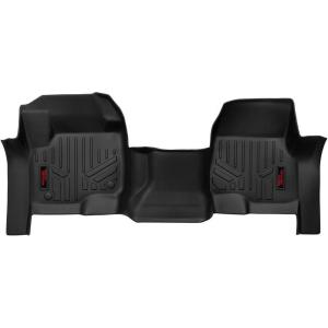 imageRough Country Front Floor Mats for 1722 Ford Super Duty  Bench Seat  M5117 Black