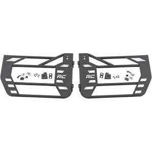 imageRough Country Front Steel Tube Doors for 20072018 Jeep Wrangler JKJKU  10586 Black
