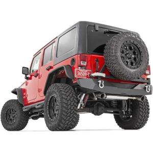 imageRough Country Front ampamp Rear Fender Flares for 20072018 Jeep Wrangler JK  10533