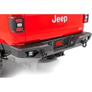 imageRough Country Heavy Duty Rear Bumper wLEDs for 20202024 Gladiator  10646