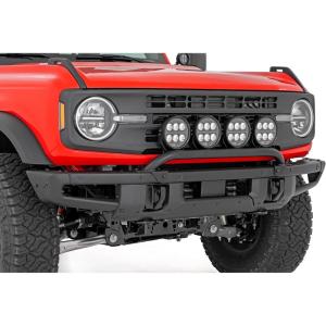 imageRough Country Light Bar Mount for 20212024 Ford Bronco  65 Round LED  51137