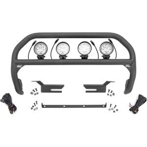 imageRough Country Nudge Bar w4quot Round LED Lights for 20212024 Ford Bronco  51049