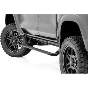 imageRough Country Power Running Boards with LED Step Lights for Chevy Colorado ampamp GMC Canyon 20152025 Crew Cab  Dual Motor Electric Powerstep Board ampamp Retractable Truck Steps