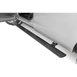 imageRough Country Power Running Boards with LED Step Lights for Ford Expedition 20182024  Dual Motor Electric Powerstep Board ampamp Retractable Steps